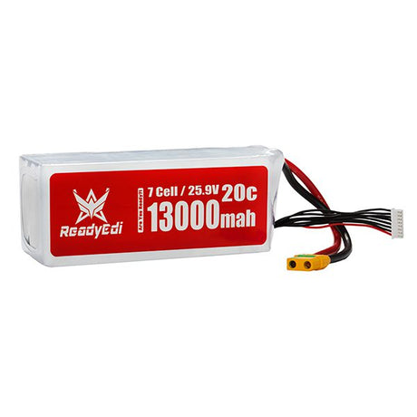 ReadyEdi 13000mAh 25.9V 20C 7S1P UAV Heavy Lift Lipo Battery Pack With XT90 Plug סוללה ליתיום