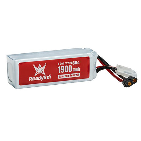 ReadyEdi 1900mAH 80C 6S FPV Race / Goblin 380 Lipo Battery  סוללה ליתיום