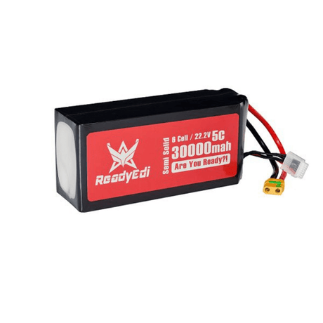 ReadyEdi 30000mAh 22.2V 5C 6S1P 251.7Wh/kg UAV High Density Solid-State Lithium-ion Battery Pack With XT90 Plug