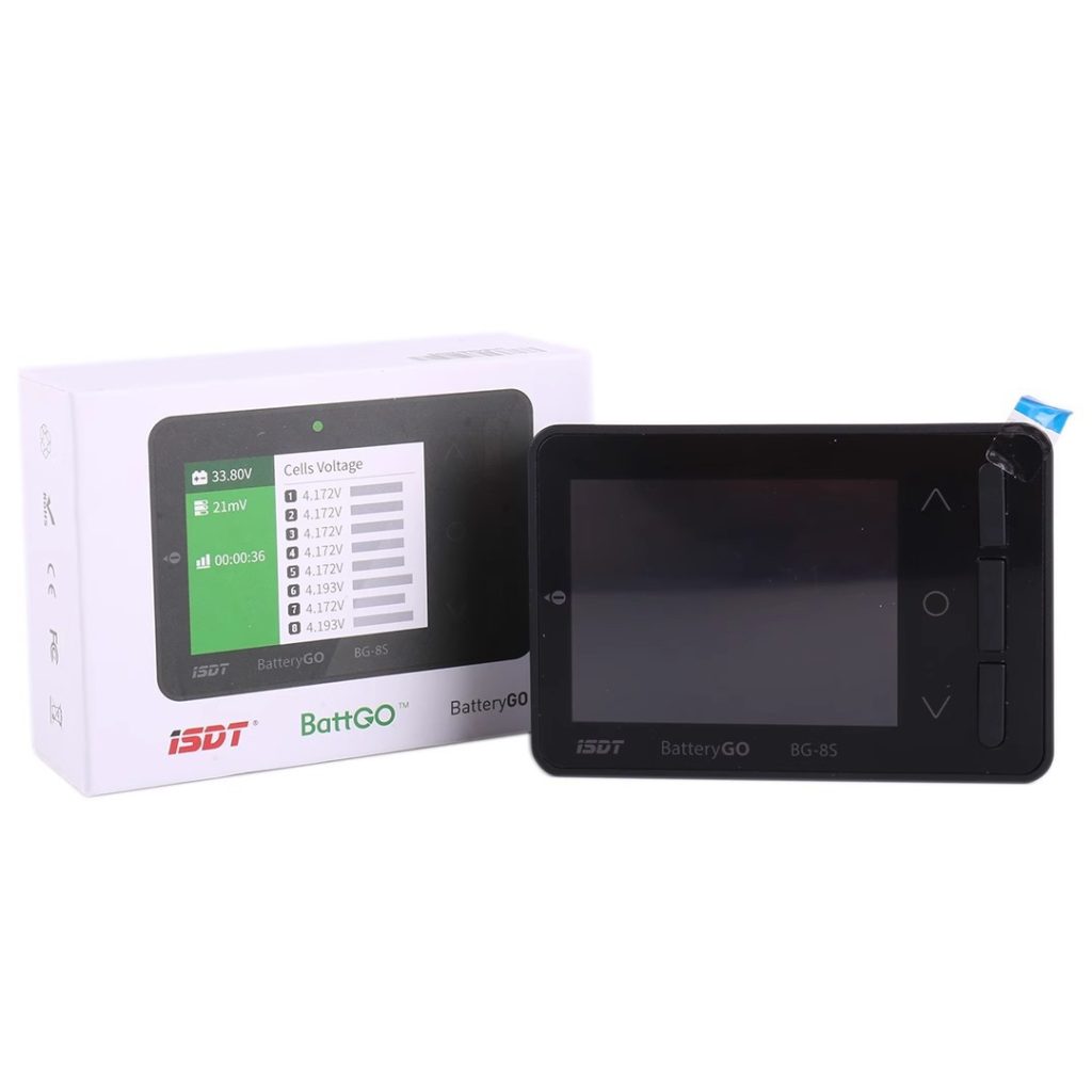 BG-8S Battery Meter, LCD Display Digital Battery Capacity Balance Checker for LiPo Batteries