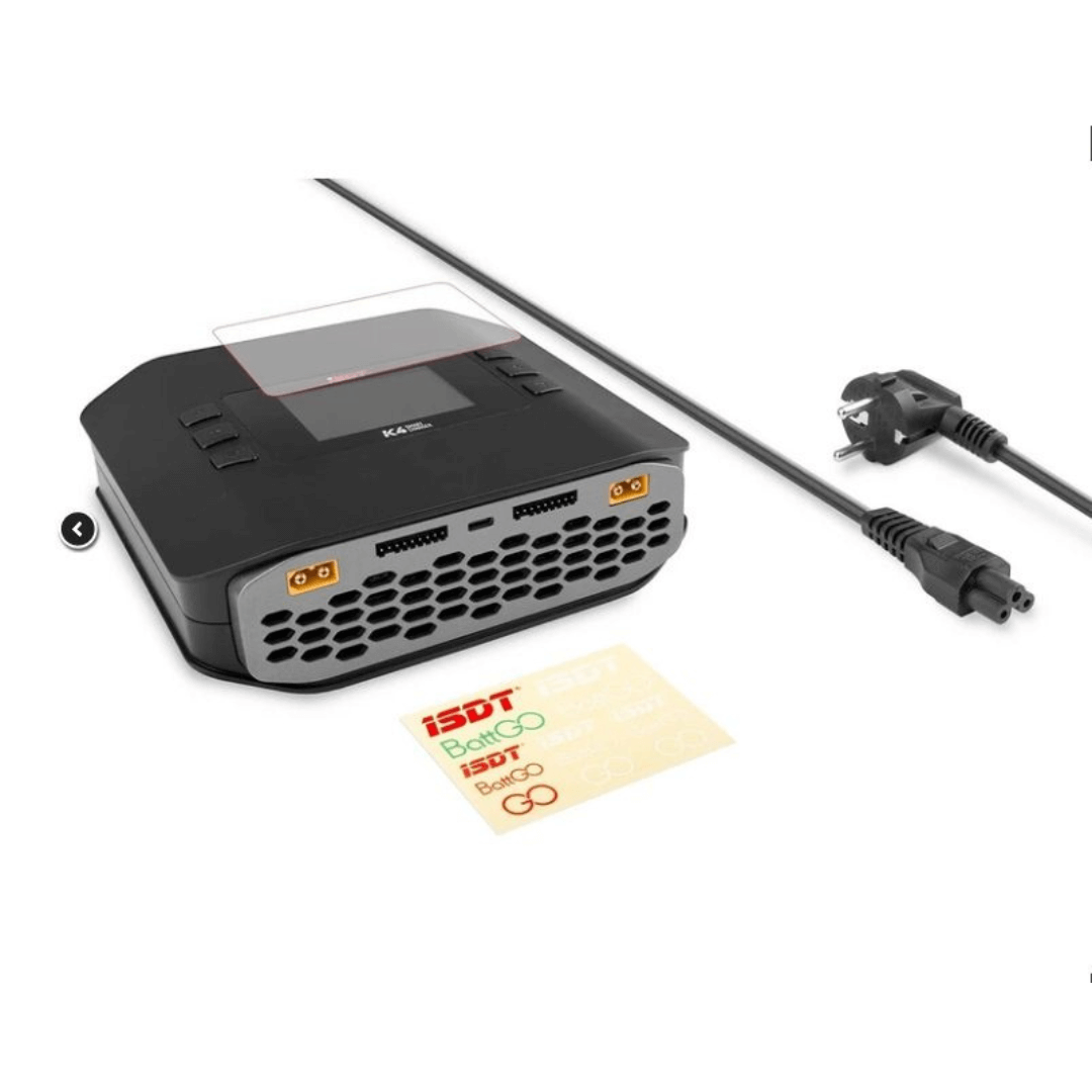 ISDT K4 LiPo Charge/Discharge Cycle Mode Charger,AC 400W DC 600Wx2 Smart Remote Mobile