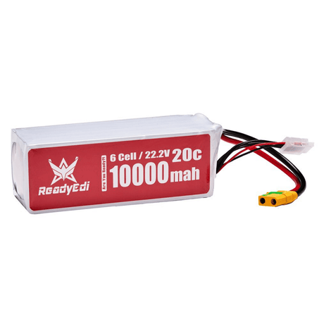 ReadyEdi 10000mAh 22.2V 20C 6S1P UAV Heavy Lift Lipo Battery Pack With XT90 Plug