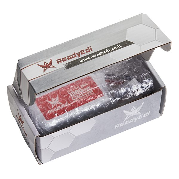 ReadyEdi 1900mAH 80C 6S FPV Race / Goblin 380 Lipo Battery  סוללה ליתיום